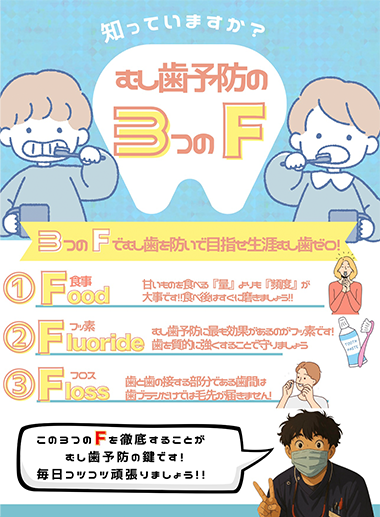 むし歯予防の3つのF